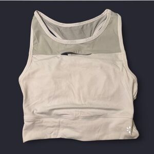 Nine West Active White and Gray Sports Bra